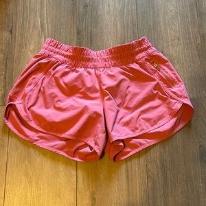 pink lululemon shorts